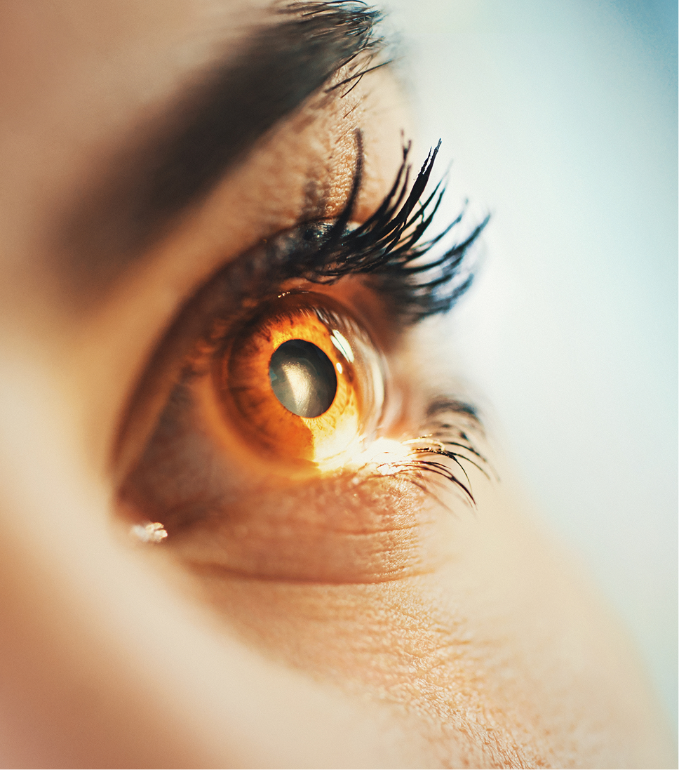 Close up on eye