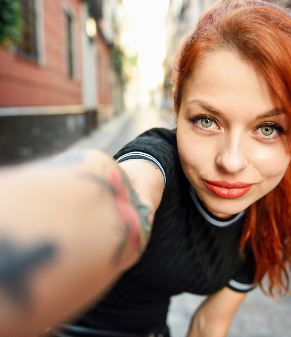 red hair woman