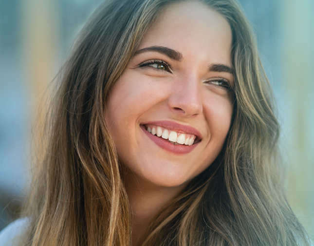 Young woman smiling