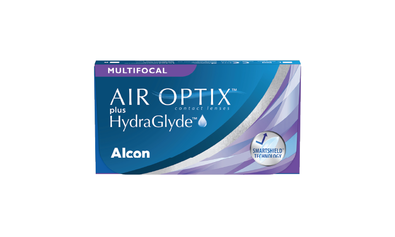 AIR OPTIX PLUS HYDRAGLYDE  MULTIFOCAL contact lens pack shot