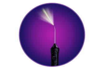 VEKTOR Laser probe on a purple circle.