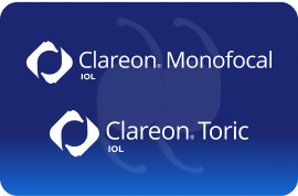 Clareon Monofocal and Clareon Toric IOL logos