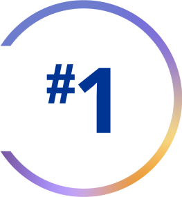 Graphic with text: number 1