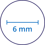 6 mm diameter icon