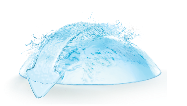 Retains longer lasting lens surface moisture