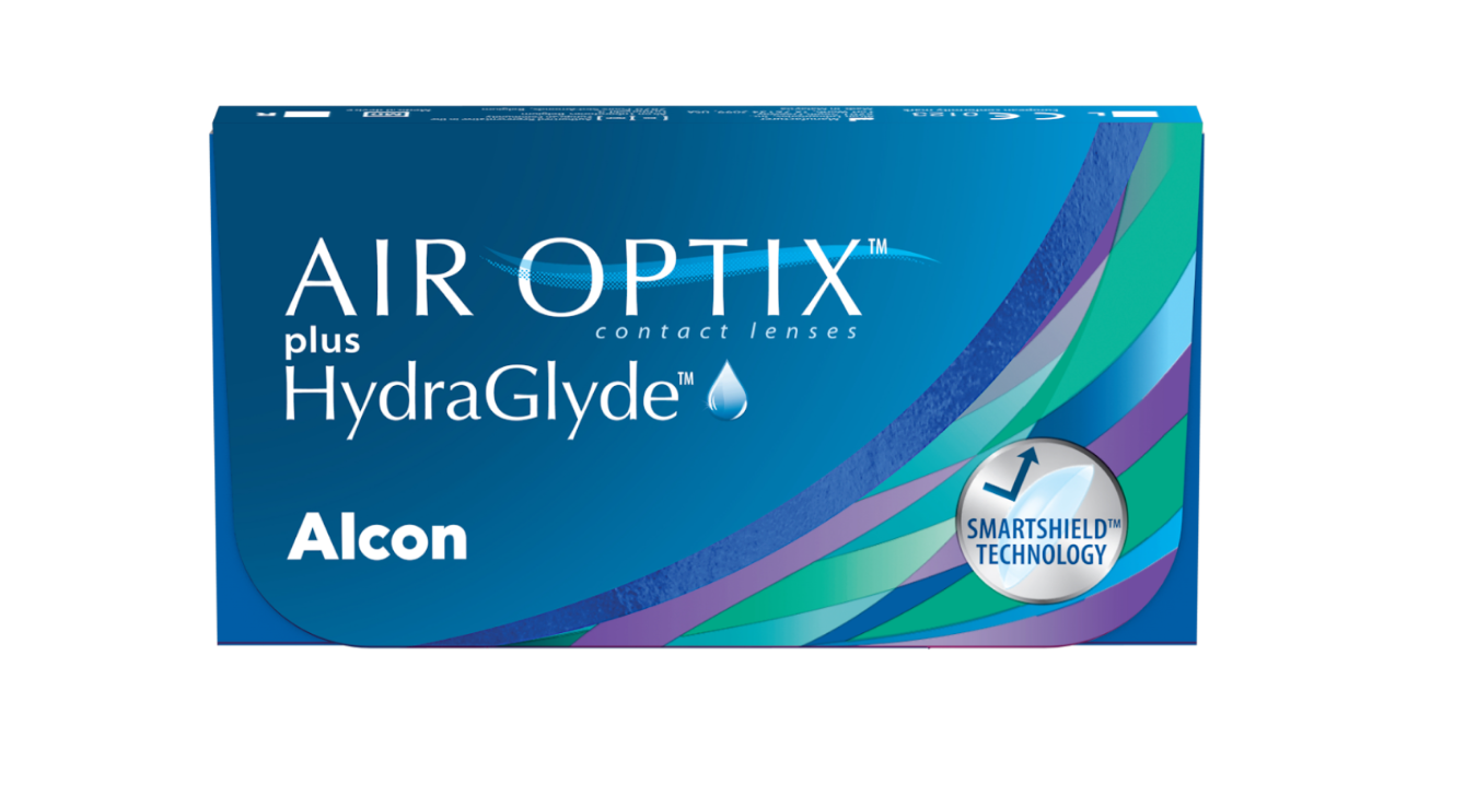 AIR OPTIX plus HydraGlyde pack shot