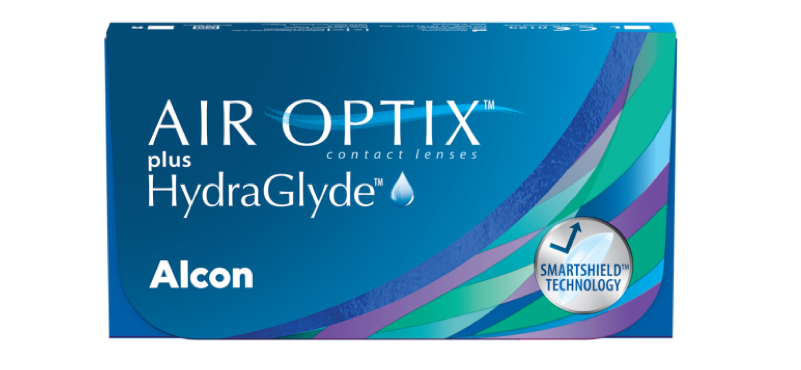 AIR OPTIX plus HydraGlyde contact lens pack